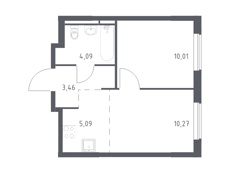Продажа 1-комн квартиры в новостройке Мытищи г., 1-й Стрелковый пер.,  к. 6