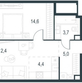 Продажа 2-комн квартиры на вторичном рынке Озёрная улица,  д. к2