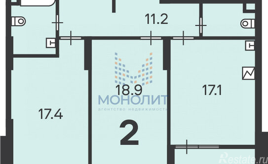 Продажа 2-комн квартиры на вторичном рынке ул Клинская,  д. 2,  к. 2