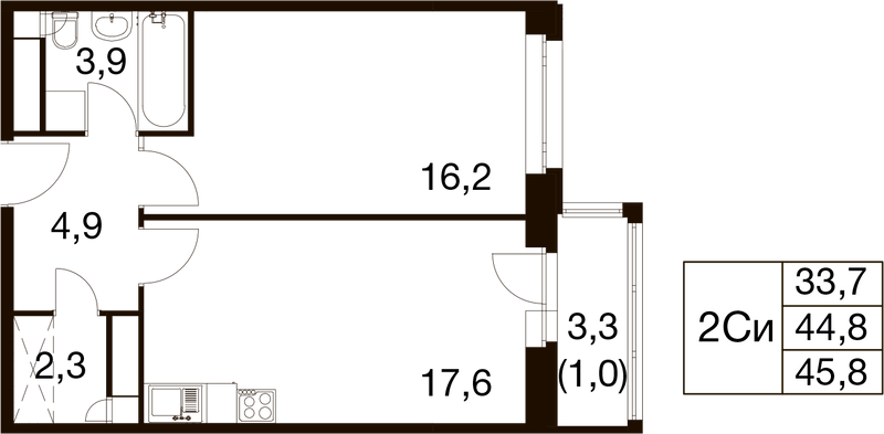 Продажа 1-комн квартиры в новостройке Балашиха г., Проектная ул.,  к. 1