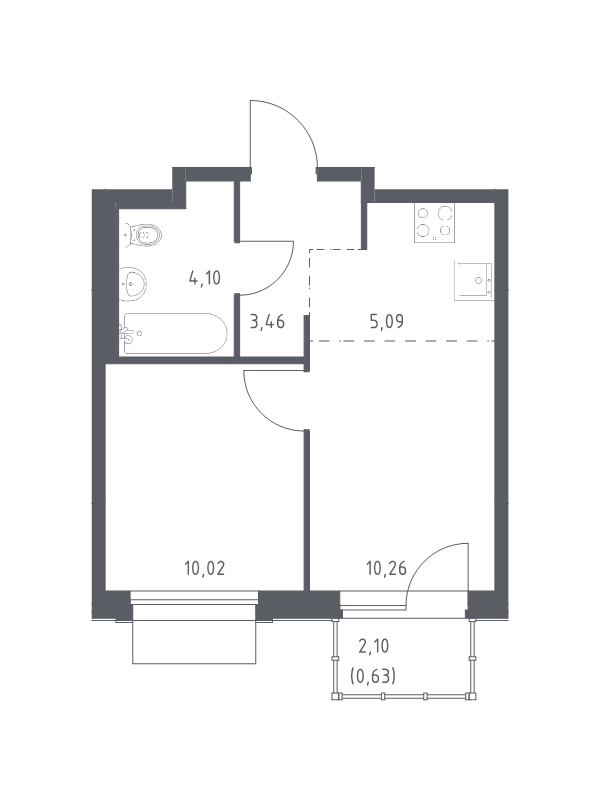 Продажа 1-комн квартиры в новостройке Кокошкино д.п., Проектируемый проезд № 7008,  к. 31