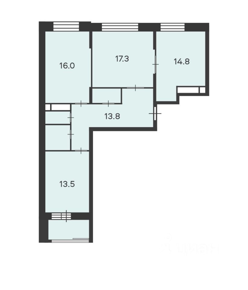 Продажа 3-комн квартиры на вторичном рынке 6-я Радиальная улица, 7/1к1