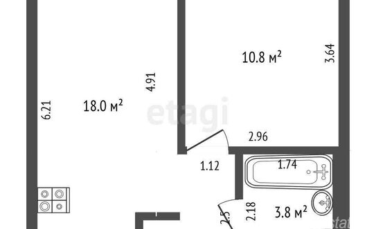 Продажа 1-комн квартиры на вторичном рынке Николая Озерова ул,  д. 8 к1