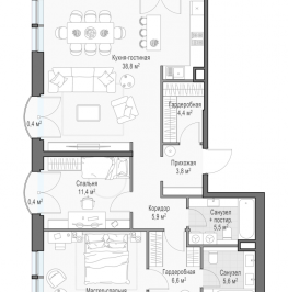 Продажа 3-комн квартиры в новостройке Москва г., Дубовой Рощи ул. Продажа 3-комн квартиры в новостройке Москва г., Дубовой Рощи ул.