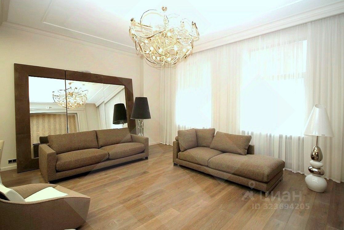 Аренда 4-комн квартиры на вторичном рынке Якиманский переулок, 6