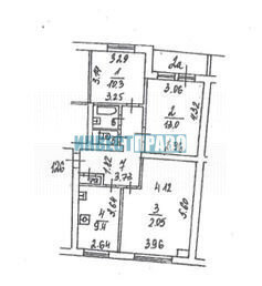 Продажа 3-комн квартиры на вторичном рынке Вражский 1-й пер,  д. 4