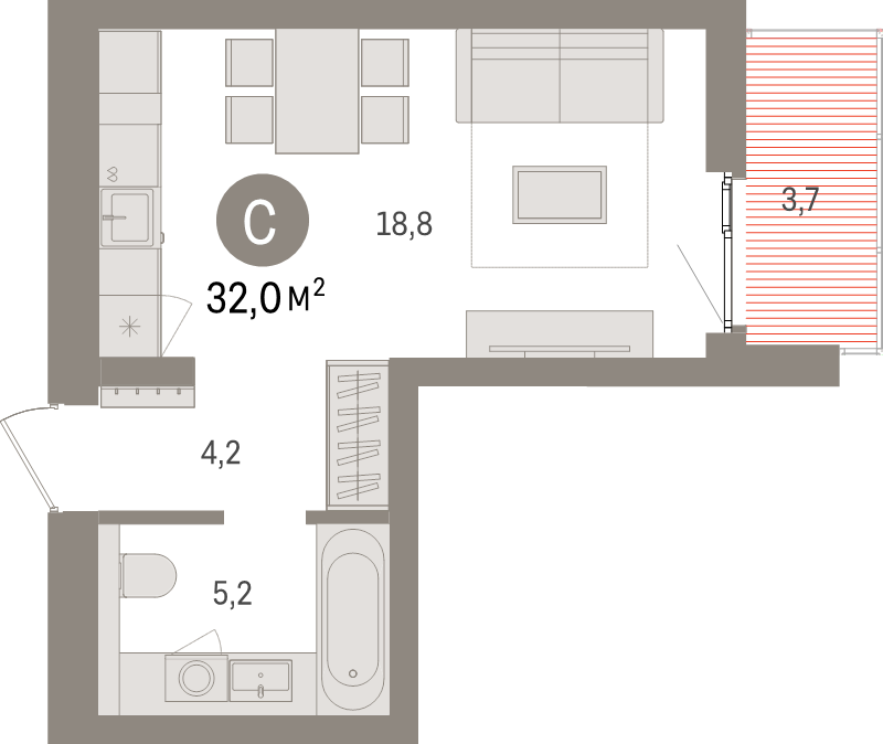 Продажа студии Новоселье п., Петропавловская ул.,  к. 2