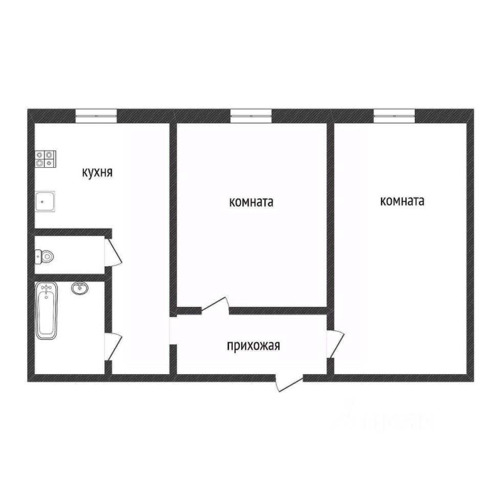 Продажа 2-комн квартиры на вторичном рынке Кириши, проспект Ленина, 30
