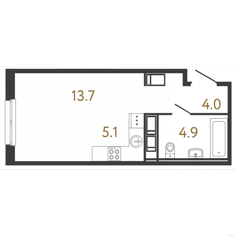 Продажа студии набережная Обводного канала, 118А