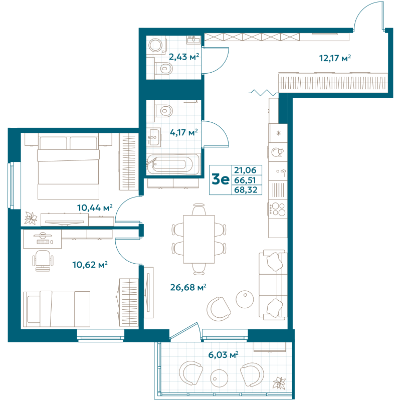Продажа 2-комн квартиры в новостройке Москва г., Новоостаповская ул.,  к. Flow