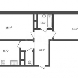 Продажа 2-комн квартиры на вторичном рынке посёлок Мебельной Фабрики, Заречная улица,  д. 5