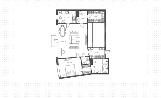 Продажа 2-комн квартиры на вторичном рынке Брюсов переулок,  д. 19