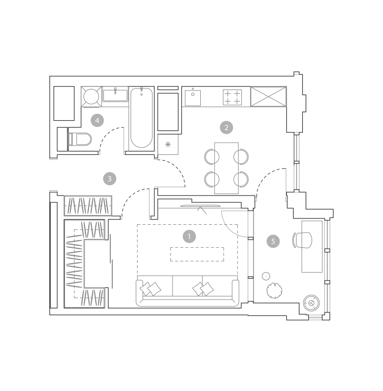 Продажа 1-комн квартиры в новостройке Москва г., Миклухо-Маклая ул.,  к. 1