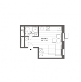 Продажа студии Москва г., Николая Старостина ул., к. 14 Продажа студии Москва г., Николая Старостина ул., к. 14