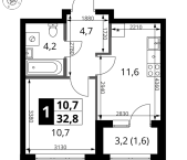 Продать Квартиры в новостройке Мосрентген пос., Проектируемый проезд № 7502   1