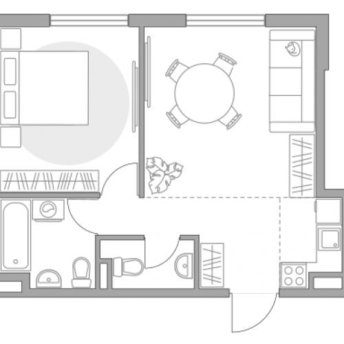 2-комн квартира село Николо-Урюпино, жилой комплекс Аникеевский, д.12/1
