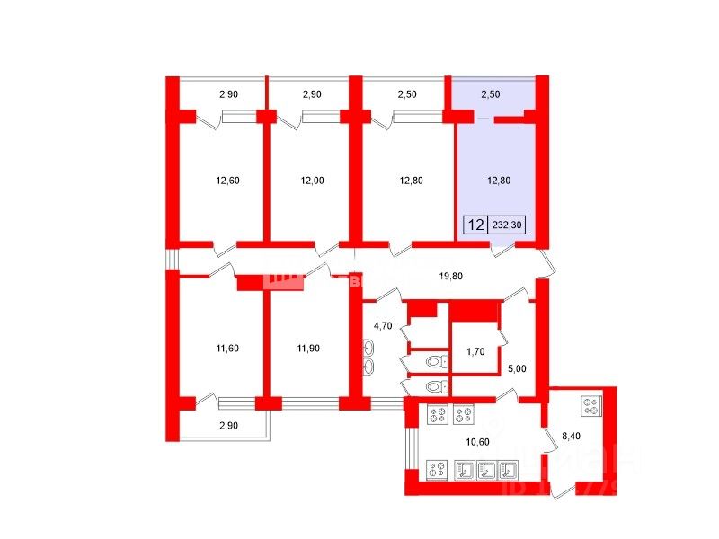 Продажа комнаты Ленская улица, 17К1