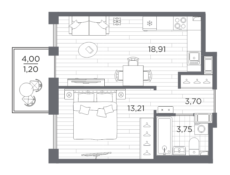 Продажа 1-комн квартиры в новостройке Санкт-Петербург г., Суздальское ш.,  к. 611