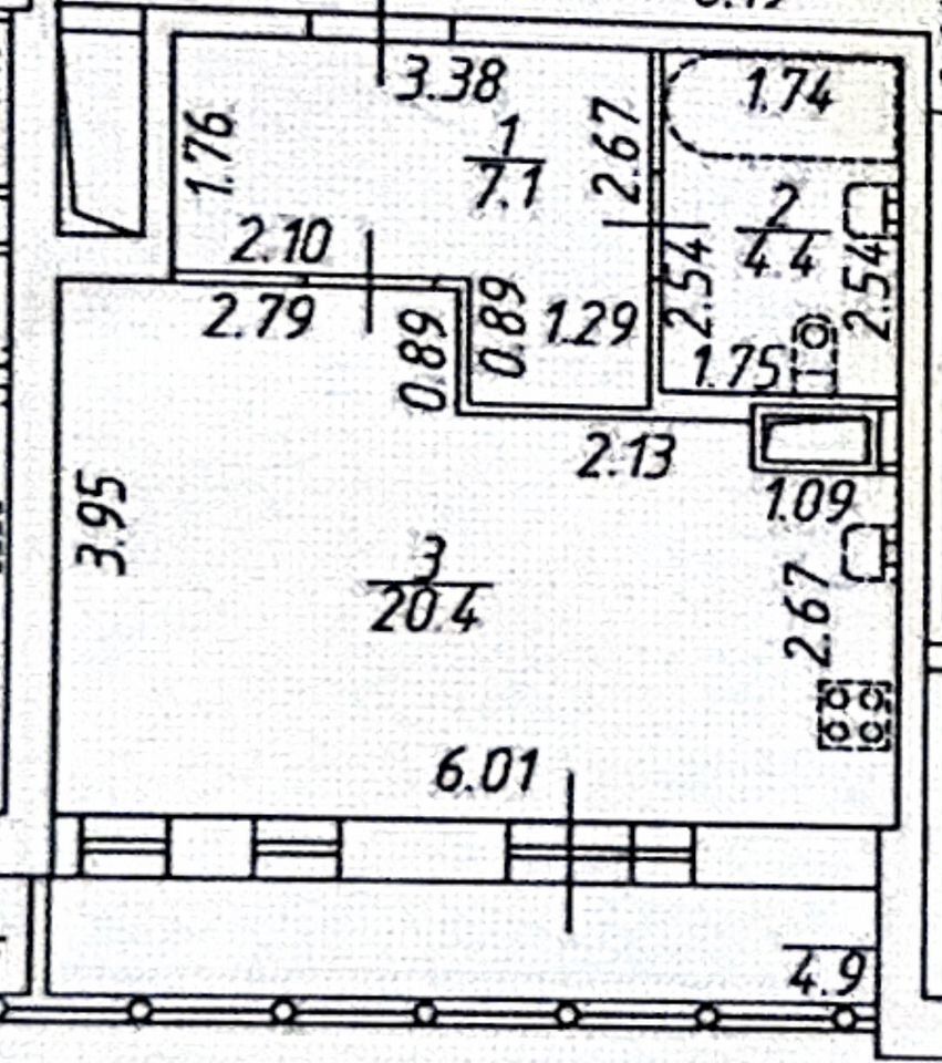 Продажа студии улица Парфеновская, 9к2