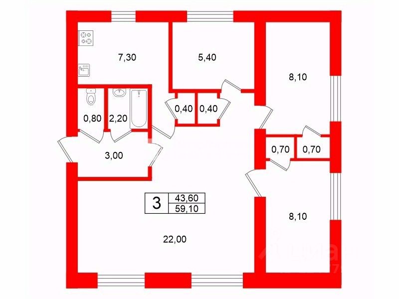 Продажа 4-комн квартиры на вторичном рынке улица Лени Голикова, 12