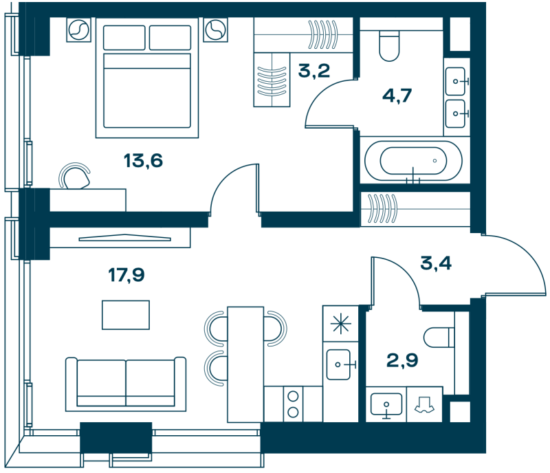 Продажа 1-комн квартиры в новостройке Москва г., Часовая ул.,  к. 3