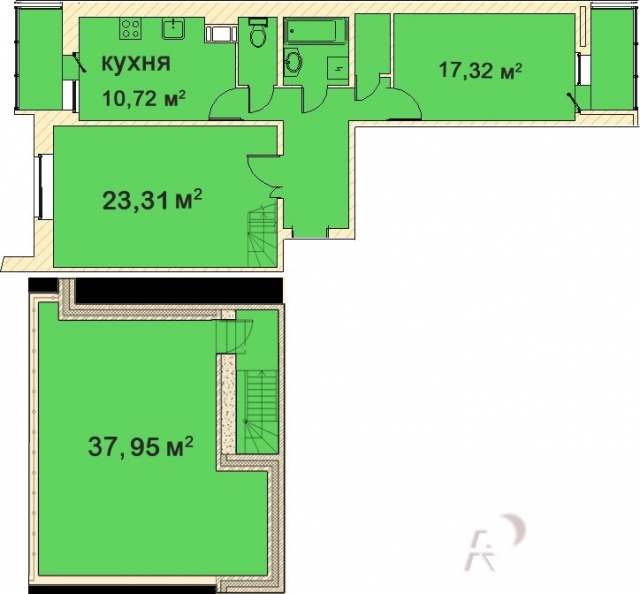 Планировка ЖК Медный Всадник,  м2