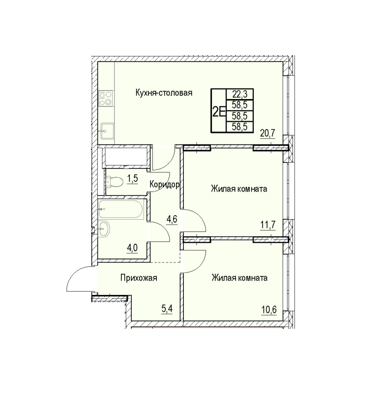 Продажа 2-комн квартиры в новостройке Мытищи г., Академика Каргина ул.,  к. 5