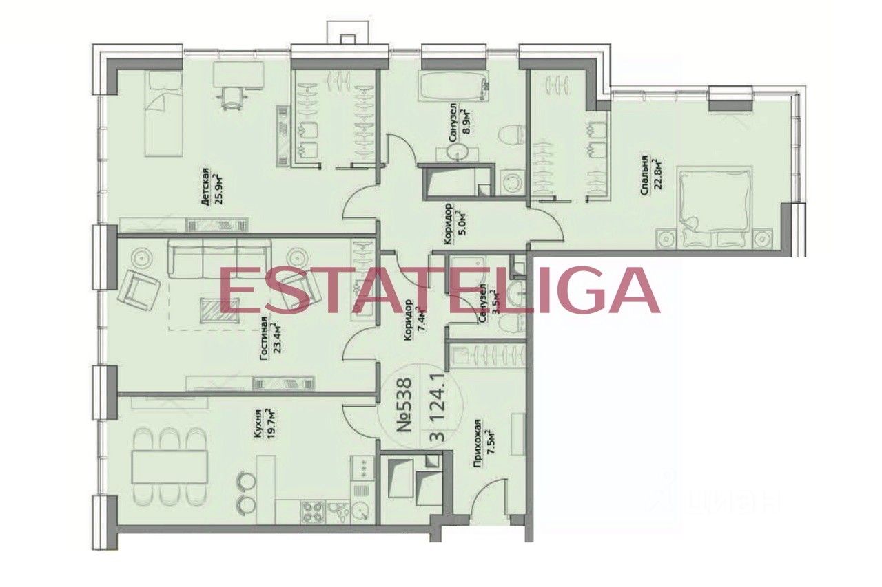 Продажа 4-комн квартиры на вторичном рынке Багратионовский проезд, 5Ак1