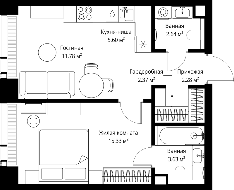 Продажа 1-комн квартиры в новостройке Москва г., Верейская ул.,  к. 3