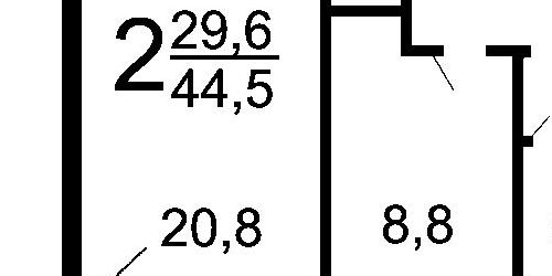 2-комн квартира улица Аносова, 3К2