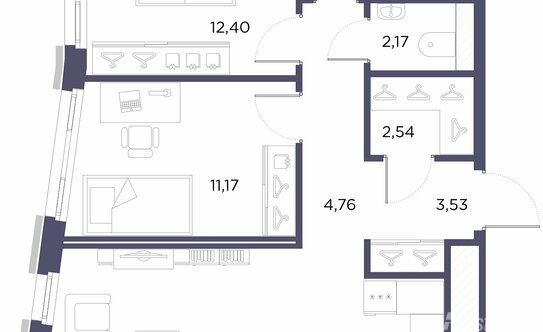 Продажа 2-комн квартиры на вторичном рынке Лисичанская улица,  д. 22 с1