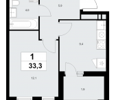 Продать Квартиры в новостройке Прокшино д., Проектируемый проезд № 7029   7.1.3