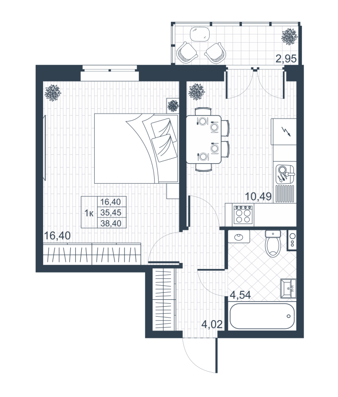 Продажа 1-комн квартиры в новостройке Коммунар г., Привокзальная ул.,  к. 18