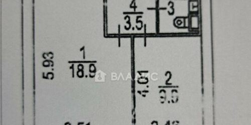 1-комн квартира улица Яблочкова,  д. 41Б