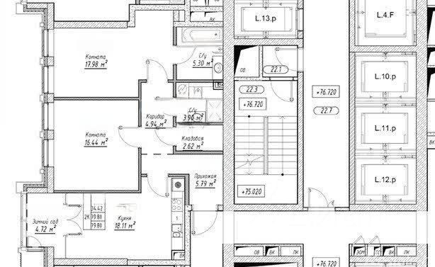 Продажа 2-комн квартиры в новостройке Донской 5-й проезд,  д. вл21 к6