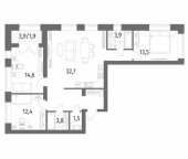 Продать Квартиры вторичка ул Академика Константинова  1 2