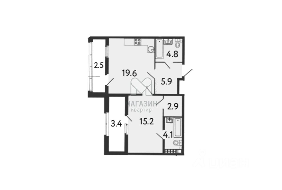 Продажа 1-комн квартиры на вторичном рынке Миргородская улица, 1