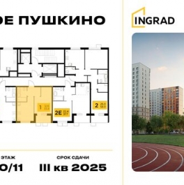 Продажа 1-комн квартиры на вторичном рынке Пушкино г, Александра Меня ул
