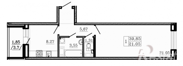 Планировка ЖК Город мастеров,  м2