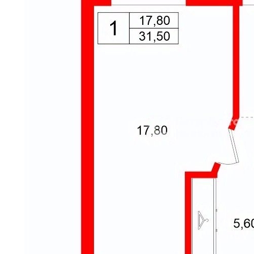 1-комн квартира Колпино, Красная улица, 4