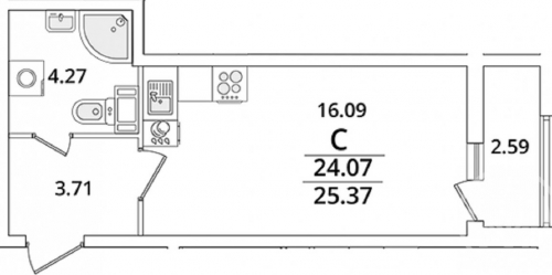 Студия Полюстровский просп.,  д. 77,  к. 3