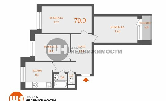 Продажа 3-комн квартиры на вторичном рынке Ломоносов г, Ораниенбаумский пр-кт,  д. 31
