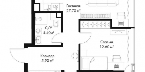 2-комн квартира пр-кт Ленинградский, вл. 8