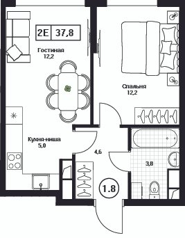 Продажа 1-комн квартиры в новостройке Пушкино г., Нижняя ул.,  к. 3