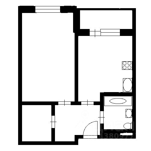 1-комн квартира Полтавский проезд, 2