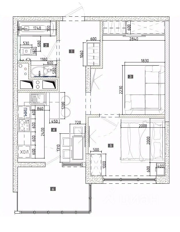 Продажа 1-комн квартиры на вторичном рынке Одинцово, улица Сколковская, 7Б
