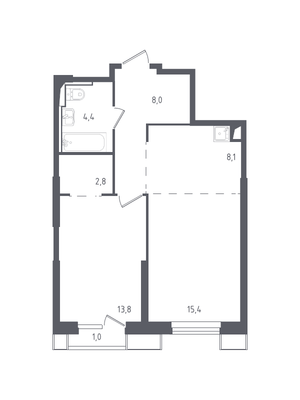 Продажа 1-комн квартиры в новостройке Раздоры д., Мякининское ш.,  к. 20