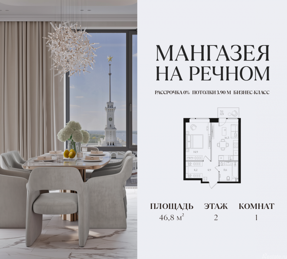 Продажа 1-комн квартиры в новостройке Ленинградское шоссе, 57с19