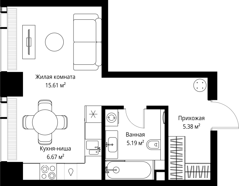 Продажа студии Москва г., Верейская ул.,  к. 3
