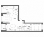 Продать Квартиры вторичка улица Академика Константинова  1 к1 с1 
